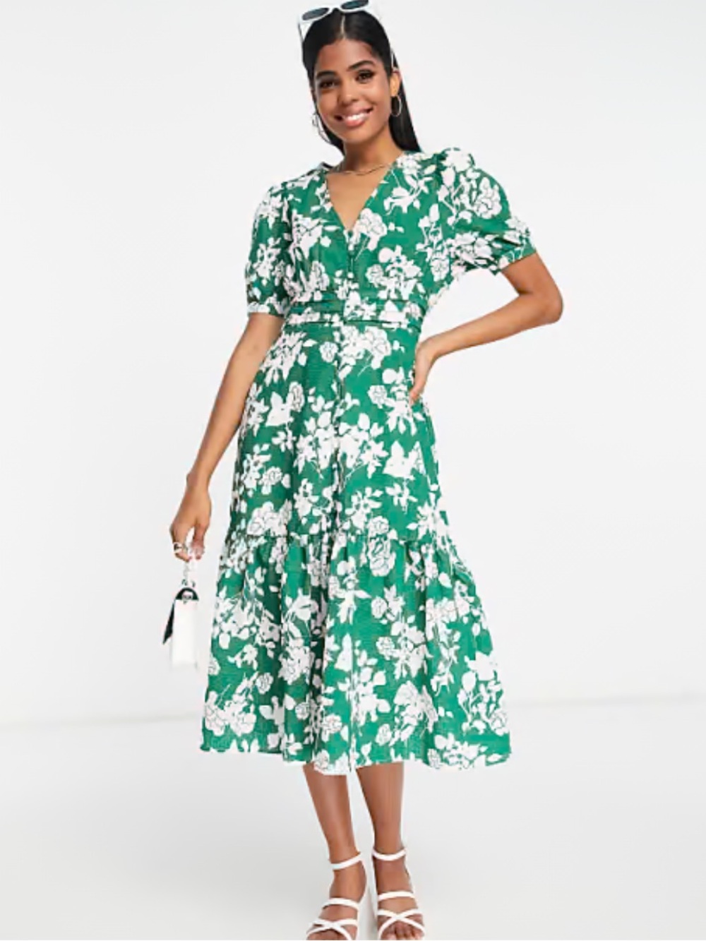 NWOT Urban Revivo midi dress with peplum hem